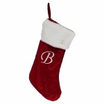 LETTER B MONOGRAM STOCKING