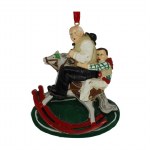 MAN ON ROCKING HORSE