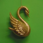 SWAN GOLD WITH GLITTER