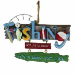 FISHING SIGN WITH DANGLE