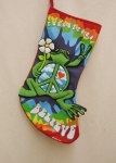 PEACE FROG STOCKING