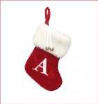 LETTER A MONOGRAM STOCKING