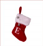 LETTER E MONOGRAM STOCKING