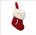 LETTER J MONOGRAM STOCKING