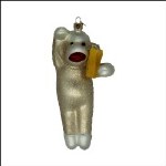 GLASS SOCK MONKEY