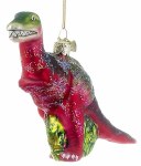 RED GLASS DINOSAUR