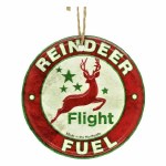 REINDEER FUEL METAL SIGN