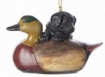 BLACK DOG W/ DUCK