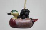 BLACK DOG W/ DUCK