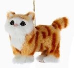 GRAY STRIP FLUFFY CAT