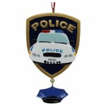 POLICEMAN BADGE WITH DANGLE