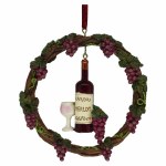 MERLOT WINE BOTTLE GRAPEVINE