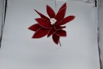 RED/WHITE POINTSETTIA PICK