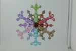 MULTI COLOR IRRIDENCENT SNOWFLAKE