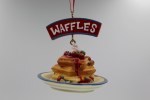 WAFFLES ON PLATE