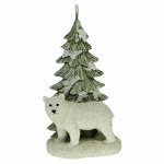 POLAR BEAR WITH TREE