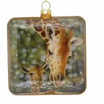 GIRAFFE GLASS SQUARE