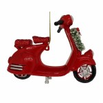 RED SCOOTER WITH WREATH