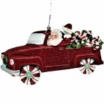 SANTA DRIVING A TRUCK