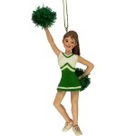 GREEN/WHITE CHEERLEADER