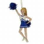 BLUE/WHITE CHEERLEADER
