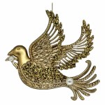 GOLD BIRD WITH LASER GLITTER