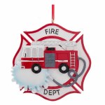 FIRE DEPTARTMENT BADGE AND TRUCK