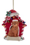 LABRADOODLE W DOG HOUSE