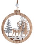 LASER CUT WOODEN DEER DISC