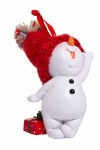 WAIVING SNOWMAN