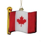 CANADA FLAG GLASS