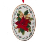 PORCELAIN DISC POINTSETTIA