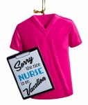SORRY THE NICE NURSE IS ON VAC