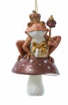 TAN TOAD W/CROWN AND STAFF