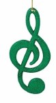 GREEN TREBLE CLEF