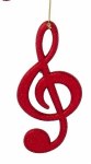 RED TREBLE CLEF