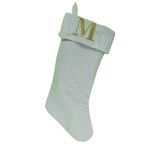 MONOGRAMMED STOCKING M