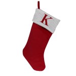 MONOGRAMMED STOCKING K