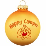 HAPPY CAMPER GLASS BALL