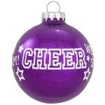 PURPLE CHEER BALL GLASS