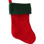 MED RED WITH GREEN STOCKING