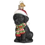 HOLIDAY BLACK LAB PUPPY