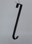 BLACK LEATHER WREATH HANGER