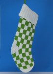 GREEN WHITE CHECKERED