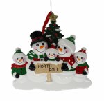 SNOWMAN FAMILY OF 5