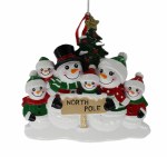 SNOWMAN FAMILY OF 6