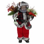 11" WOODLAND AFRICAN  AMERICAN SANTA