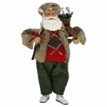 11" GOLFING SANTA TABLE TOP