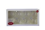 8PK GLASS BALLS