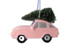 PINK CAR WITH TREE